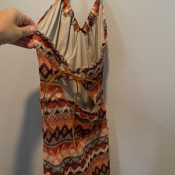 Wild Fable Tribal Knit Maxi Dress Size Small Beach Resort Boho Style - Picture 7 of 8